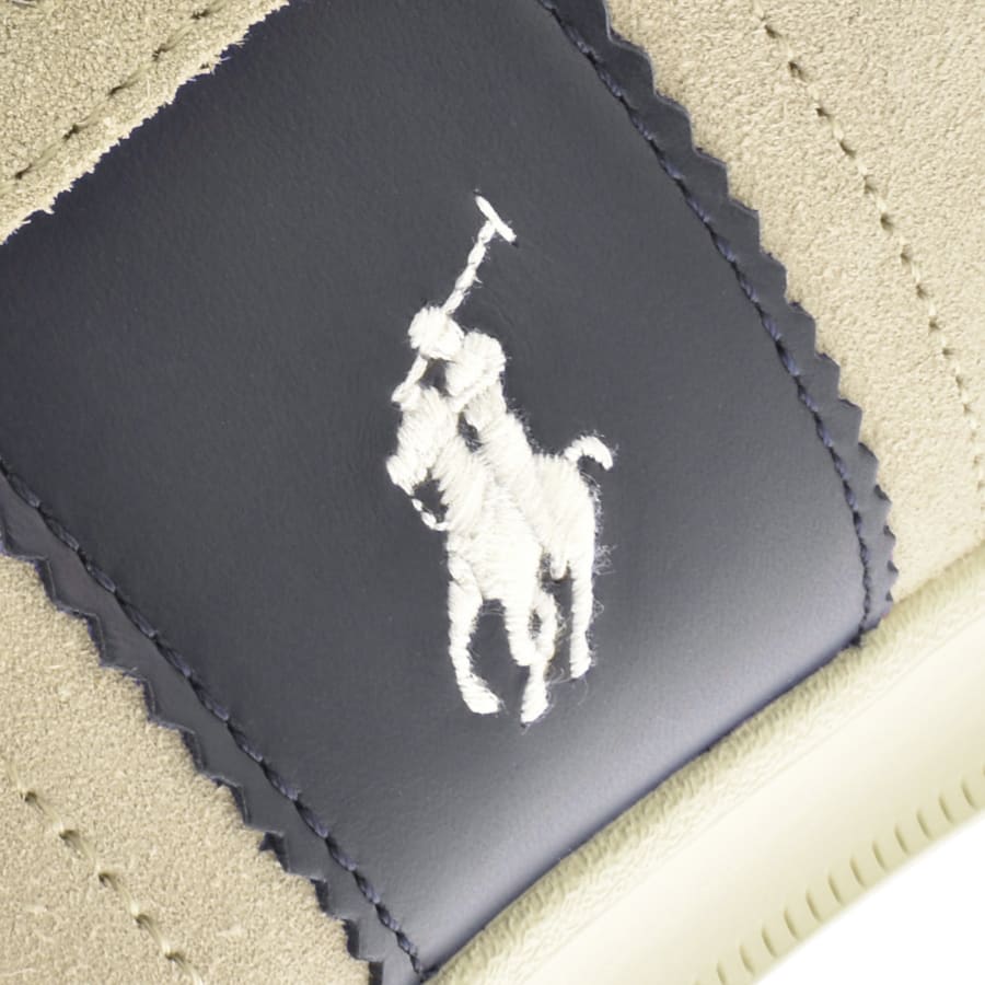 Ralph Lauren Heritage Aera Suede Trainers Grey Mainline Menswear